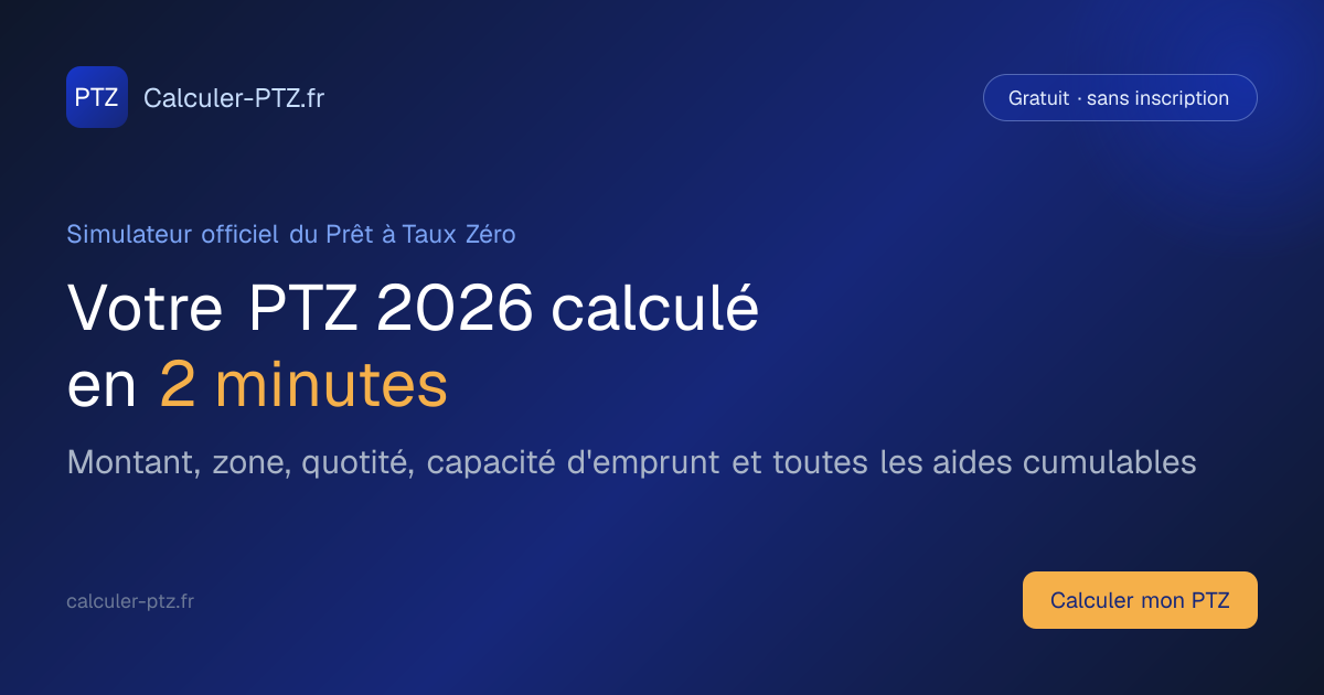 Comment calculer son PTZ 2026 : la formule pas à pas